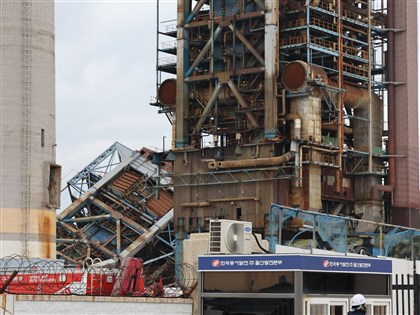 韓國蔚山發電廠倒塌事故 持續搜救2名失蹤者