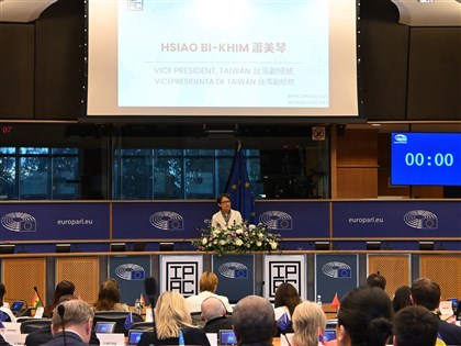 蕭美琴現身歐洲議會:全球繁榮仰賴強大自由的台灣