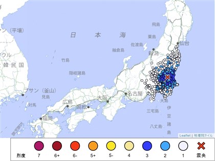 日本茨城規模4.9地震　最大震度4、東京也搖晃