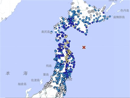 日本青森外海6.5地震最大震度4　發布海嘯注意報