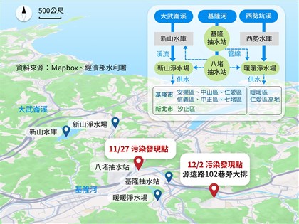 基隆河油污來源　台水：將誠公司排廢水、部分污染物進入淨水場