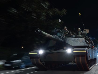 M1A2T首次戰備偵巡　行駛新竹道路演練重要目標防護