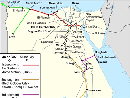 埃及動工興建首條高鐵　打造鐵路版蘇伊士運河