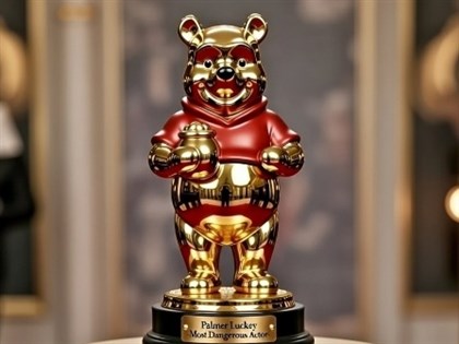 Anduril遭中國制裁　創辦人貼「金維尼」獎座照回應