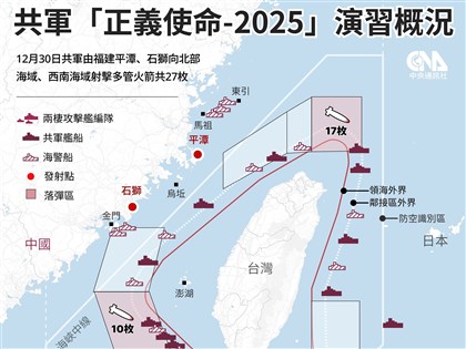 國防部：共軍射兩波次27枚多管火箭　落彈24浬線周邊