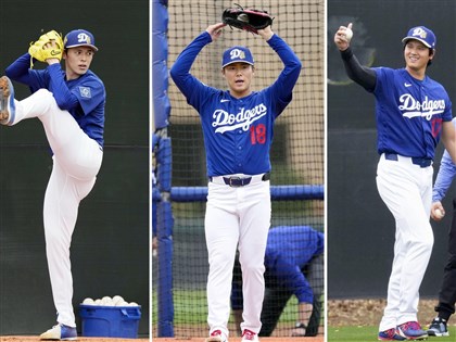 道奇春訓大谷翔平投27球　日籍3強投並排畫面掀熱議[影]