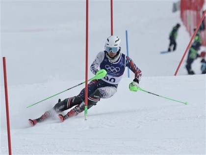 張天將大雪中冬奧滑雪順利完賽 總排36名寫台灣紀錄