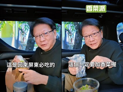 潘孟安春節返鄉　必吃屏東肉圓萬丹飯湯[影]