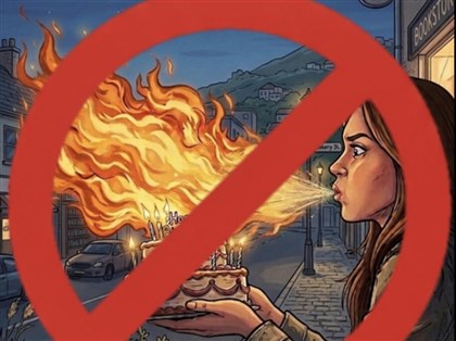 社群流傳噴火慶生影片 消防署：危險行為切勿模仿