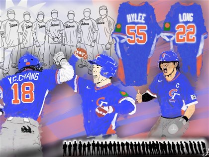 莊陳仲敖繪WBC場景李灝宇、龍球衣也入畫　網讚：被棒球耽誤的畫家