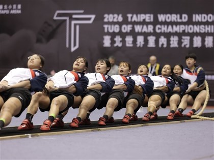 世界室內拔河錦標賽 台灣隊女子540公斤摘金