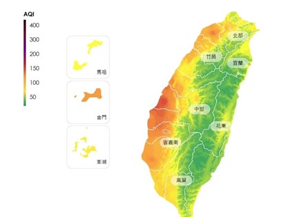 擴散不佳及境外污染物移入　3/26前空氣品質橘燈