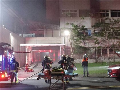 台北三軍總醫院松山分院病房起火　警消馳援