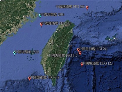 海委會發布共艦位置遭疑洩密　顧立雄：屬去機敏化示意圖