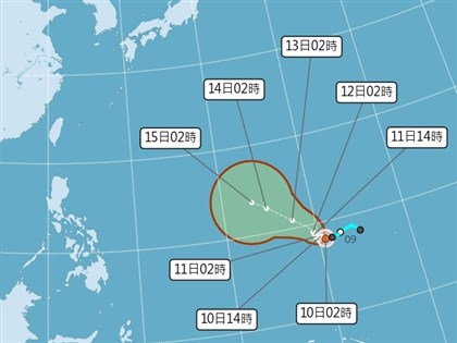颱風辛樂克凌晨生成 對台無直接影響