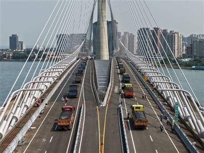 淡江大橋5月通車　啟動車輛載重試驗