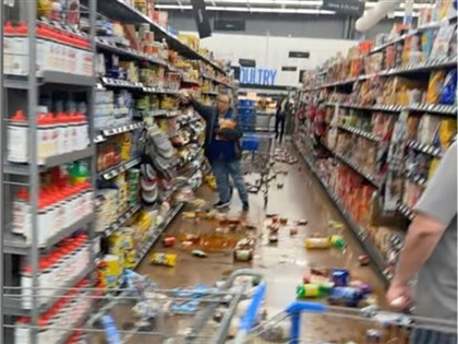 美國內華達州規模5.7地震釀災損　雜貨店玻璃震碎