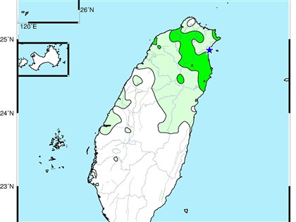 宜蘭縣近海規模4.8地震　氣象署：3天內留意餘震