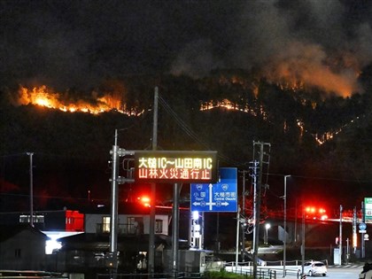 日本岩手縣野火延燒6天　311強震災民再與天災搏鬥