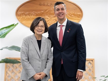 潘尼亞訪台會晤蔡英文　審視雙邊合作重申台巴邦誼