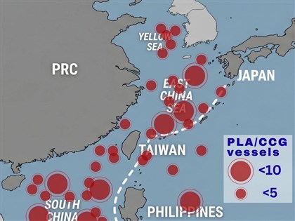 吳釗燮：共艦逾百艘部署第一島鏈　中國破壞區域現狀