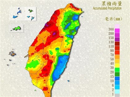 高屏山區續防大豪雨 六龜累積雨量216.5毫米最多