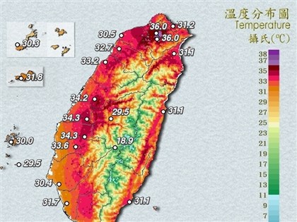 15縣市防高溫　新北新店午後達38.7度