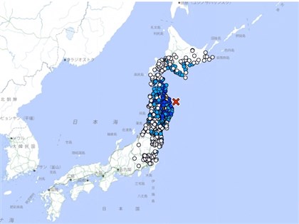 日本岩手縣外海規模6.1地震　多地有感、無海嘯風險