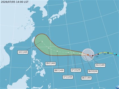 颱風巴威10、11日距台最近 侵襲新竹以北、宜花機率逾4成