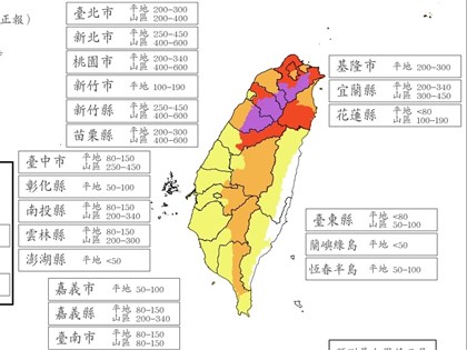 颱風巴威逼近 北部山區24小時雨量上看600毫米