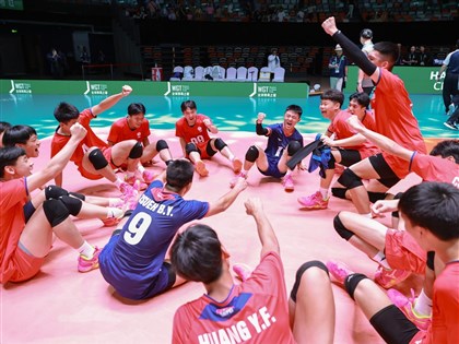 U18男排亞錦賽台灣逆轉中國 16日與泰國拚4強門票