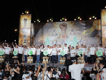 藍白號召民眾上凱道　籲捍衛食安、要求賴政府下台[影]