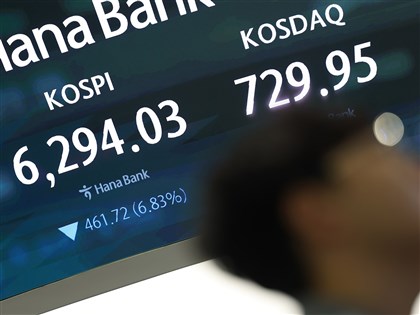 韓股開盤跌深　觸發熔斷機制