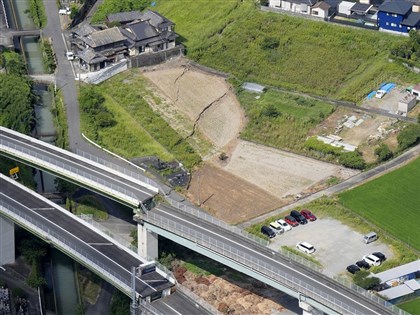 熊本強震地殼變動　八代市移動84公分