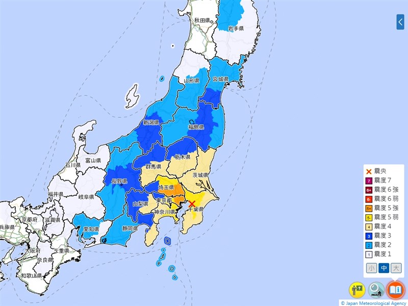 日本關東地區規模6 1地震埼玉最大震度5強 國際 重點新聞 中央社cna