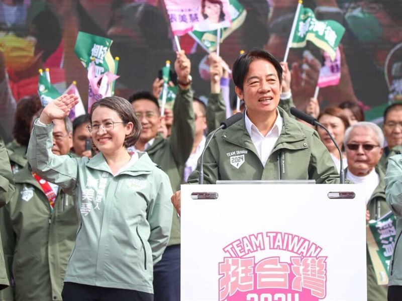 賴清德蕭美琴花蓮首次同台造勢 籲為台灣一起蹽落去 | 政治 | 中央社