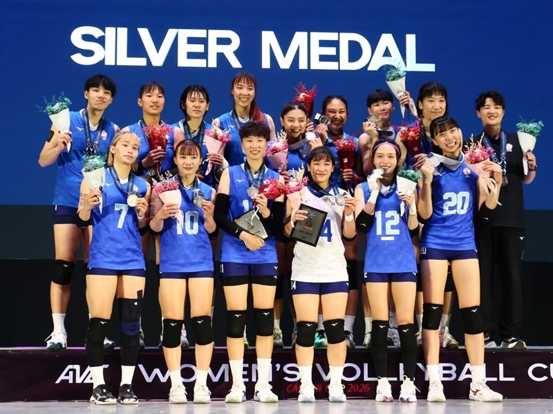 台湾女子バレーボール、アジア杯で銀メダル獲得　韓国に敗れるも歴史的快挙