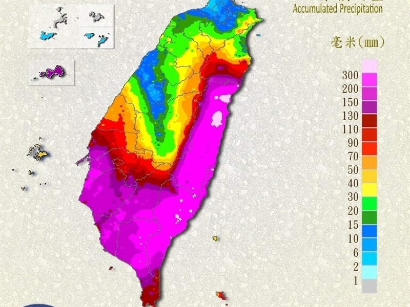 早安世界》高雄3天累積雨量破歷史紀錄 強颱沙德爾27、28日距台最近