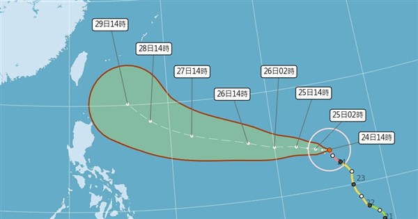 颱風瑪娃估自台灣東方海面北轉前進日本 侵台機會再降低 | 生活 | 中央社 CNA