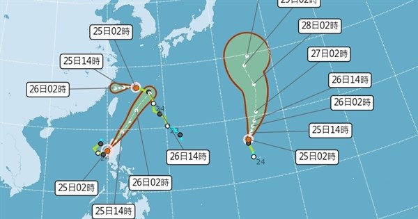 雙颱風藤原效應共舞　吳德榮：中部以北防強風較大雨勢