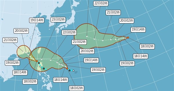 早安世界》颱風米塔、樺加沙估今天生成　最快21日晚間發海警