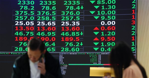 台股跌248點收27651點 週線翻黑終止連10紅