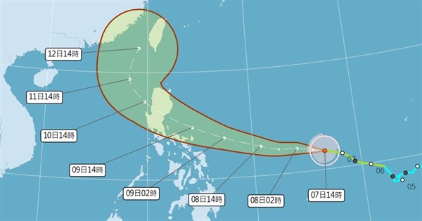 颱風鳳凰將增強為中颱　11、12日雨勢最大
