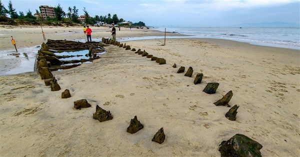 颱風海鷗侵襲越南海岸 數百年沉船遺跡再次現蹤