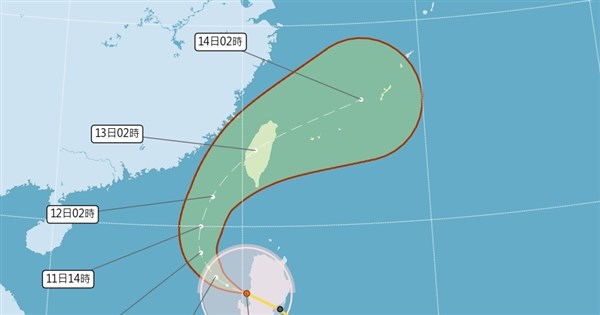早安世界》颱風環流與東北季風共伴 大台北宜花今明兩天雨勢明顯