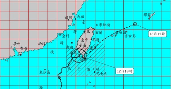 颱風鳳凰減弱　陸警範圍縮小為南高屏、台東