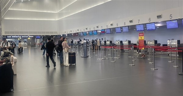 雷雨影響 台中機場暫停地面作業