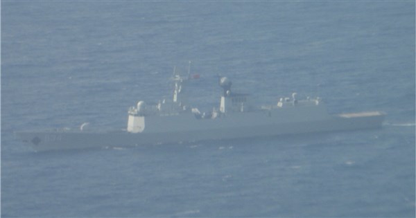 国防部、中国軍艦の澎湖南西海域での活動を公開