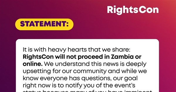 Zambia Halts Digital Human Rights Conference, Reportedly Due to China's Displeasure Over Taiwanese Participation