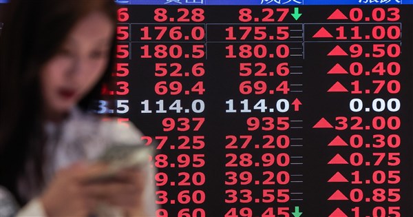 台湾株、盤中で1300ポイント近く急騰し最高値更新　聯発科と聯電がストップ高
